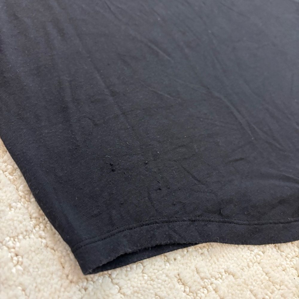Athleta Women's Scoop Neck Black Short Sleeve Tee Shirt Size Large Athleisure - Picture 9 of 10